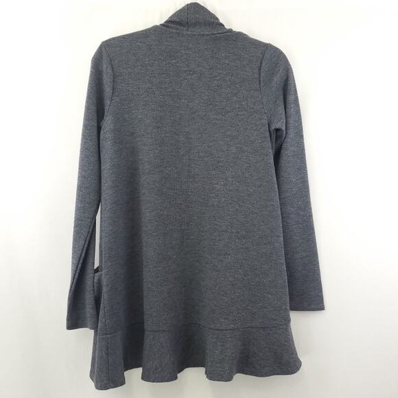 Logo Lori Goldstein open front cardigan pockets Size XS - Picture 3 of 9